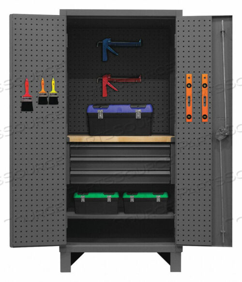 OEM#: HDCDPWT243678-3M95HEAVY DUTY PEGBOARD & SHELF CABINET - 12 GAUGE 36-3/16WX24-1/16DX78H by Durham Manufacturing Company