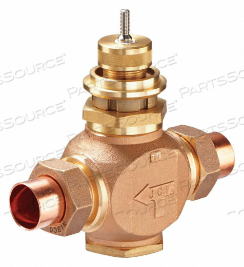 OEM#: VG7251LTGLOBE VALVE 2-WAY NO 3/4 IN UNION by Johnson Controls