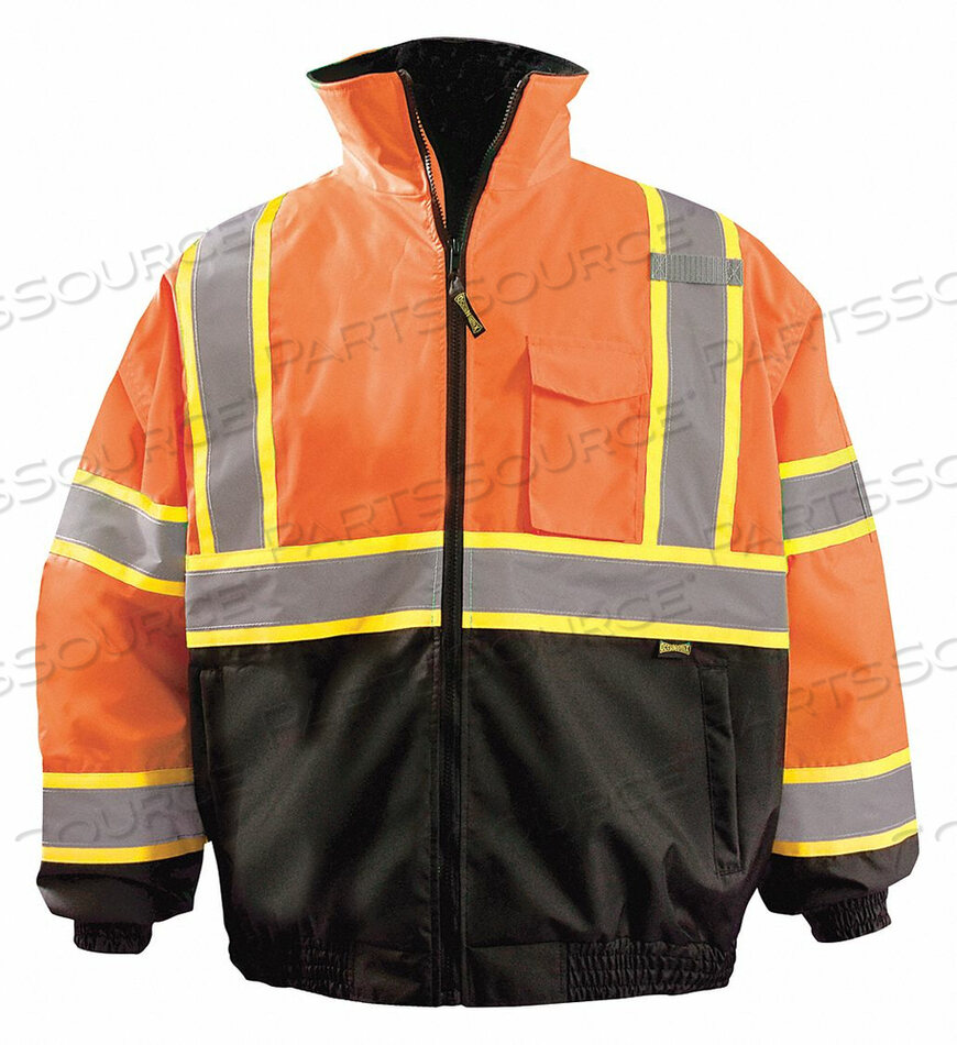 OEM#: LUX-350-B2X-O4XX-BACK JACKET UNISEX 4XL ORANGE by Occunomix