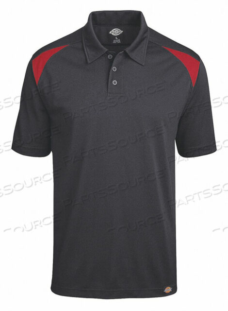 OEM#: LS66ER RG LJ4787 SHORT SLEEVE POLO BLACK ENGLISH RED L by VF Imagewear, Inc.