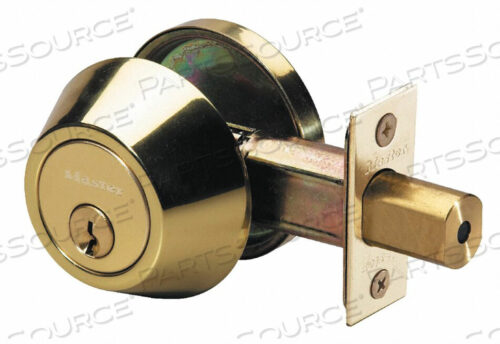 OEM#: DS0603KADEADBOLT POLISHED BRASS SINGLE CYLINDER by Master Lock