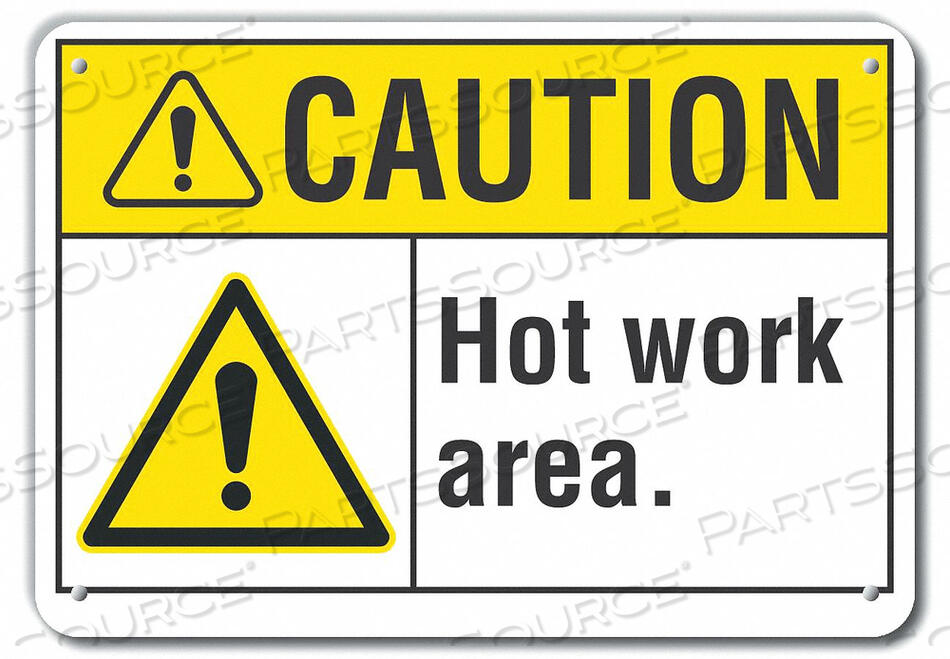 OEM#: LCU3-0039-RA_14X10CAUTION SIGN RECYCLED ALUMINUM 10 IN H by Lyle Signs Inc.