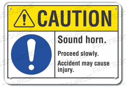 OEM#: LCU3-0045-RA_10X7CAUTION SIGN 7 H 10 W RECYCLED ALUM by Lyle Signs Inc.