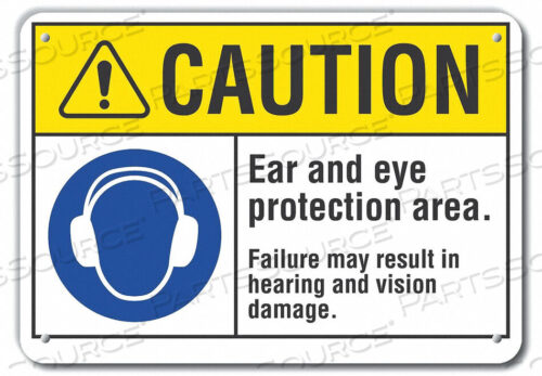 OEM#: LCU3-0053-RA_14X10CAUTION SIGN RECYCLED ALUMINUM 10 IN H by Lyle Signs Inc.