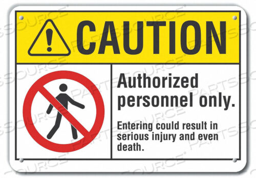 OEM#: LCU3-0081-RA_14X10CAUTION SIGN RECYCLED ALUMINUM 10 IN H by Lyle Signs Inc.