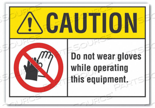 OEM#: LCU3-0086-RD_7X5CAUTION SIGN SELF-ADHESIVE VINYL 5 IN H by Lyle Signs Inc.