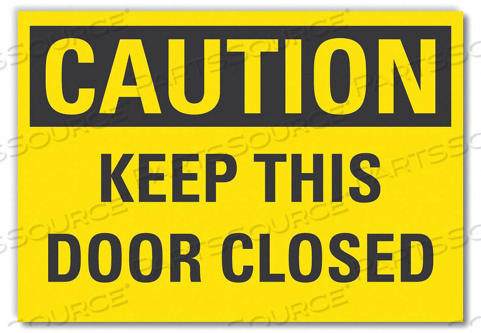 OEM#: LCU3-0275-RD_5X3.5CAUTION SIGN 3-1/2 X 5 VINYL by Lyle Signs Inc.