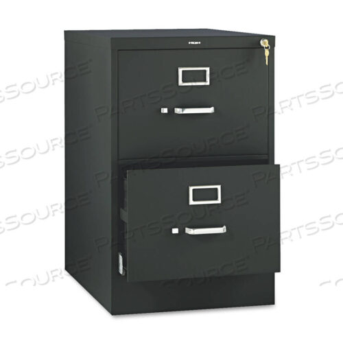 OEM#: H512C.P.P510 SERIES VERTICAL FILE, 2 LEGAL-SIZE FILE DRAWERS, BLACK, 18.25 X 25 X 29 by HON
