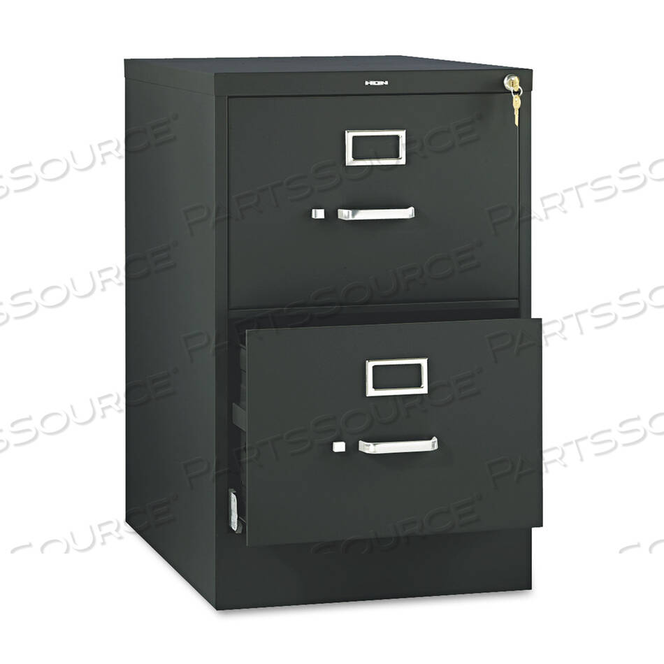 OEM#: H512C.P.P510 SERIES VERTICAL FILE, 2 LEGAL-SIZE FILE DRAWERS, BLACK, 18.25 X 25 X 29 by HON