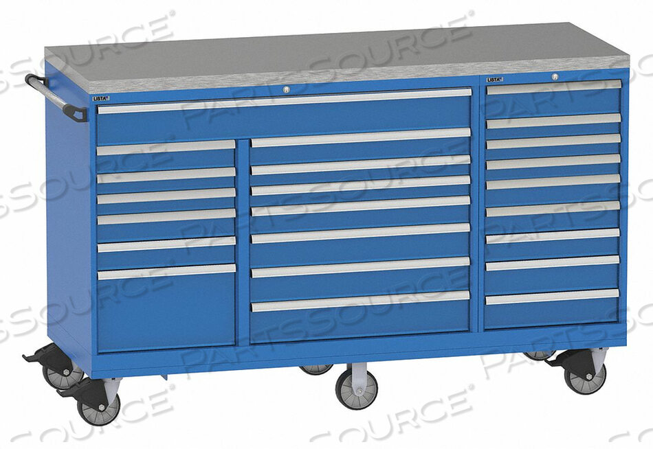 OEM#: TSTB900-2301-M-SSTOPMOD DRWR CAB 48 H 23 DRWR BRIGHT BLUE by Lista