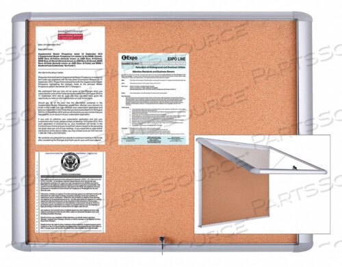 OEM#: VT340601760ENCLOSED BULLETIN BOARD 26-1/2 W 30 H by Bi-Silque Visual Communication Products