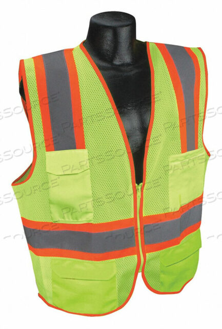OEM#: 53YM39J6027 HIGH VISIBILITY VEST YELLOW/GREEN 5XL by Condor