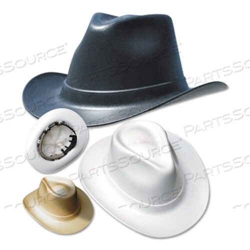 OEM#: VCB200-00VULCAN COWBOY HARD HATS, RATCHET, WHITE by Occunomix