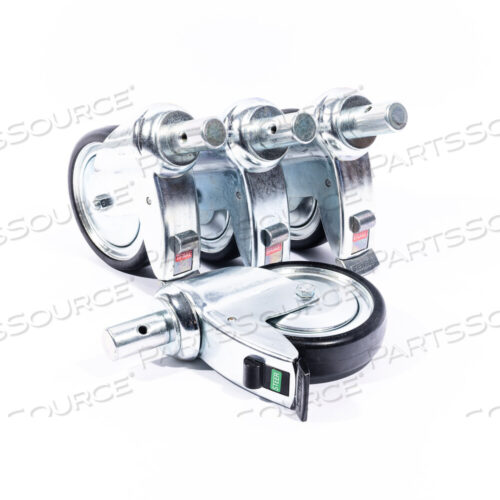 Replaces OSI (Mizuho OSI / Orthopedics Systems, Inc.) 5890CASTERKIT5890/5892 SET OF CASTERS (3 NON-LOCKING(5890-195), 1 LOCKING(5890-196)