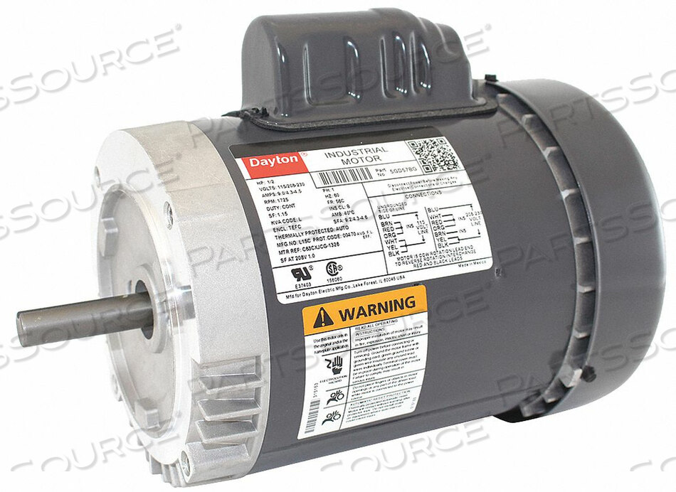 OEM#: 5GD53GP MTR CS TENV 1/6 HP 1725 RPM 56C by DAYTON ELECTRIC MANUFACTURING CO