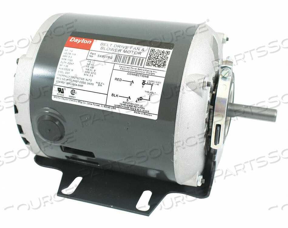 OEM#: 5K907MOTOR 1/4 HP SPLIT PH 1725 RPM 115 V by DAYTON ELECTRIC MANUFACTURING CO