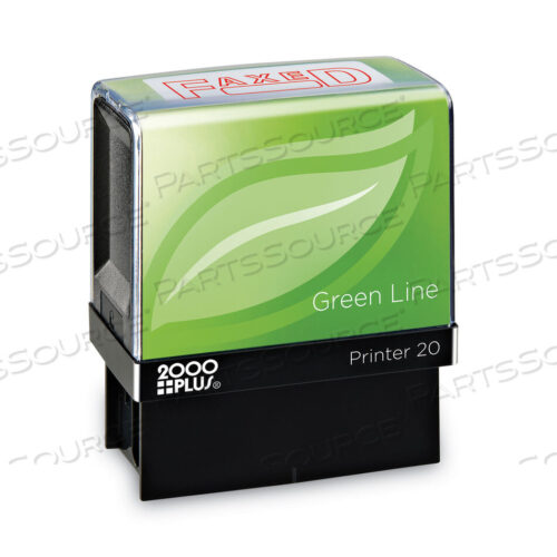 OEM#: 098369GREEN LINE MESSAGE STAMP, FAXED, 1.5 X 0.56, RED by 2000Plus