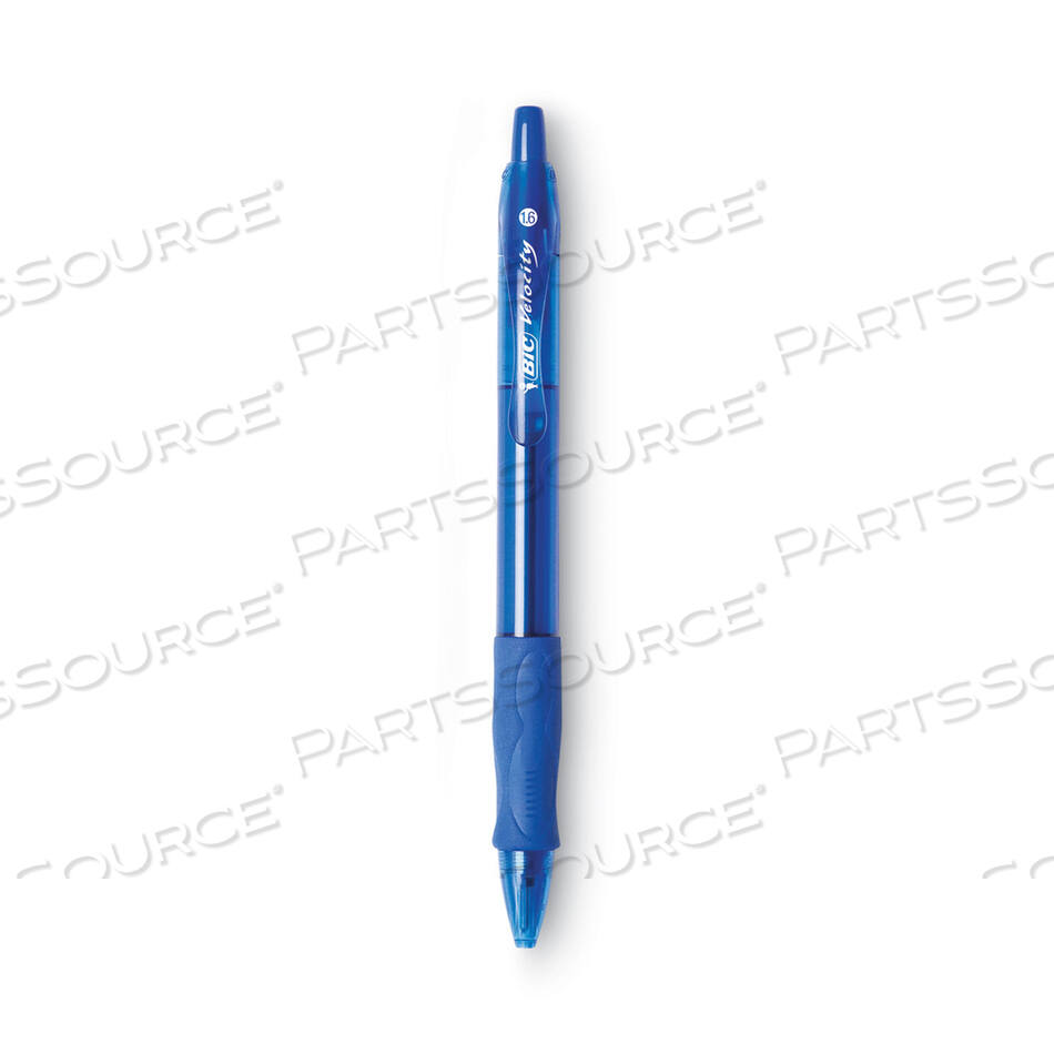 OEM#: VLGB11-BEGLIDE BOLD BALLPOINT PEN, RETRACTABLE, BOLD 1.6 MM, BLUE INK, TRANSLUCENT BLUE BARREL, DOZEN by BIC