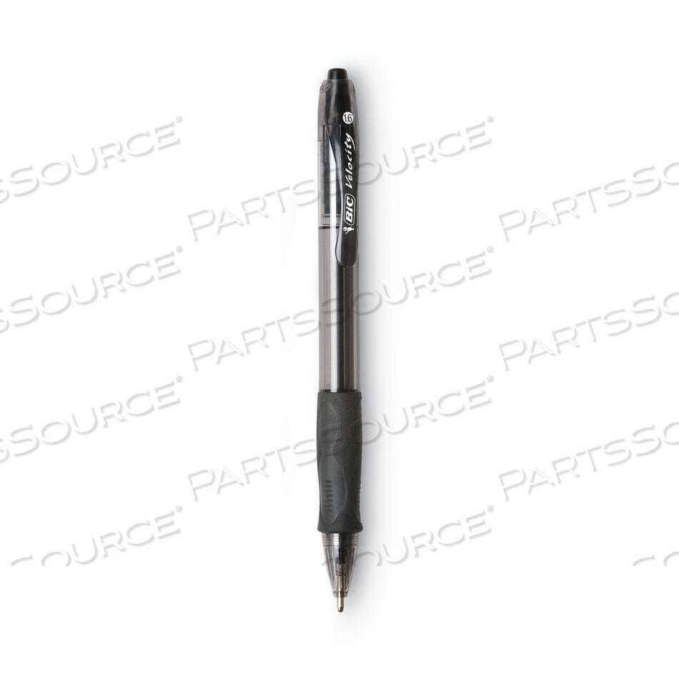 OEM#: VLGB11-BKGLIDE BOLD BALLPOINT PEN, RETRACTABLE, BOLD 1.6 MM, BLACK INK, SMOKE BARREL, DOZEN by BIC