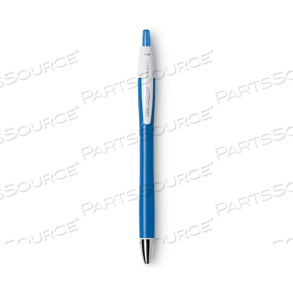 OEM#: VCGN11-BEGLIDE EXACT BALLPOINT PEN, RETRACTABLE, FINE 0.7 MM, BLUE INK, BLUE BARREL, DOZEN by BIC
