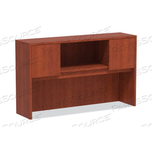 OEM#: VA286015MCALERA VALENCIA SERIES HUTCH WITH DOORS, 4 COMPARTMENTS, 58.88W X 15D X 35.38H, MEDIUM CHERRY by Alera