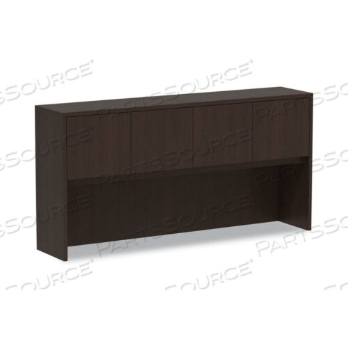 OEM#: VA287215ESALERA VALENCIA SERIES HUTCH WITH DOORS, 4 COMPARTMENTS, 70.63W X 15D X 35.38H, ESPRESSO by Alera