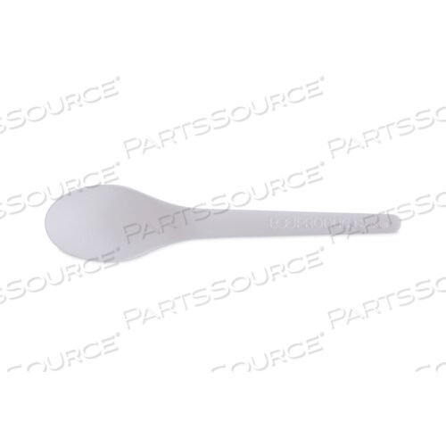 OEM#: EP-S013PLANTWARE COMPOSTABLE CUTLERY, SPOON, 6, PEARL WHITE, 50/PACK, 20 PACK/CARTON by Eco-Products