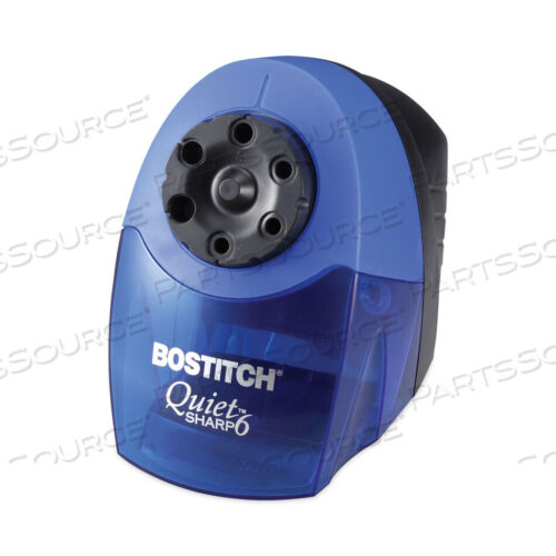 OEM#: EPS10HCQUIETSHARP 6 CLASSROOM ELECTRIC PENCIL SHARPENER, AC-POWERED, 6.13 X 10.69 X 9, BLUE by Bostitch