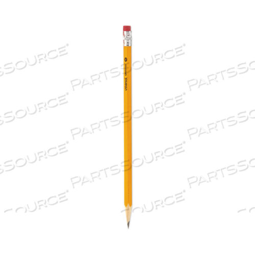 OEM#: UNV55400#2 WOODCASE PENCIL, HB (#2), BLACK LEAD, YELLOW BARREL, DOZEN by Universal