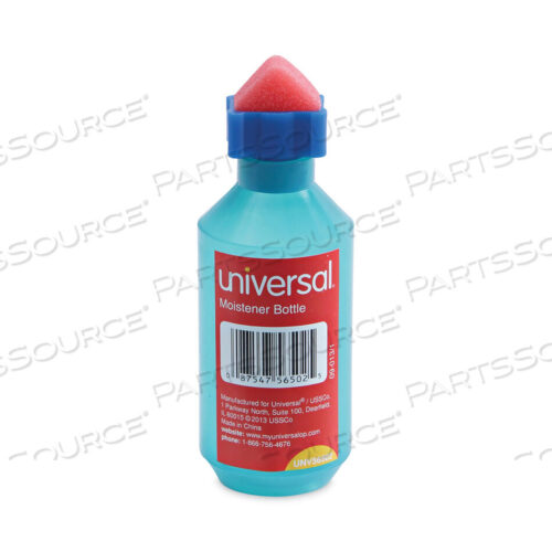OEM#: UNV56502SQUEEZE BOTTLE MOISTENER, 2 OZ, BLUE by Universal