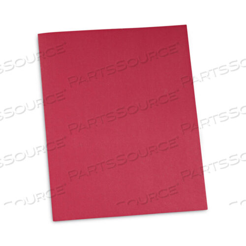 OEM#: UNV56611TWO-POCKET PORTFOLIO, EMBOSSED LEATHER GRAIN PAPER, 11 X 8.5, RED, 25/BOX by Universal