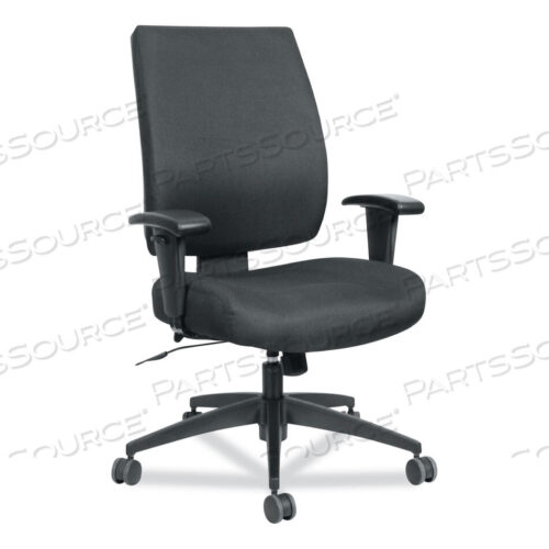 OEM#: HPS4201ALERA WRIGLEY SERIES HIGH PERFORMANCE MID-BACK SYNCHRO-TILT TASK CHAIR, SUPPORTS 275 LB, 17.91 TO 21.88 SEAT HEIGHT, BLACK by Alera
