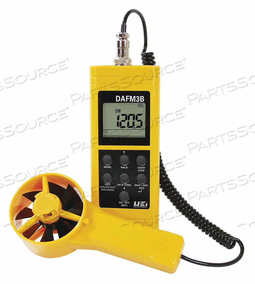 OEM#: DAFM3BANEMOMETER WITH HUMIDITY 99 TO 3937 FPM by Uei Test Instruments