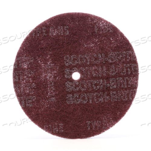 OEM#: 70103096347010309634 SCOTCH-BRITE™ HS-DC DISC, NON-WOVEN, 3 INCH DIA, AO, 1/8 INCH ARBOR by 3M Consumer