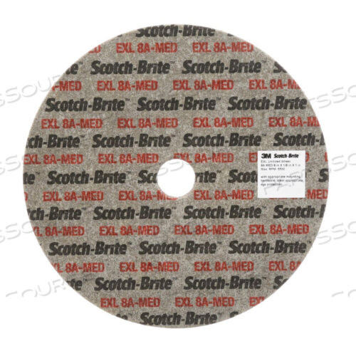 OEM#: 70103094987010309498 SCOTCH-BRITE™ WHEEL, UNITIZED, 8 INCH DIA, AO, 1 INCH ARBOR by 3M Consumer