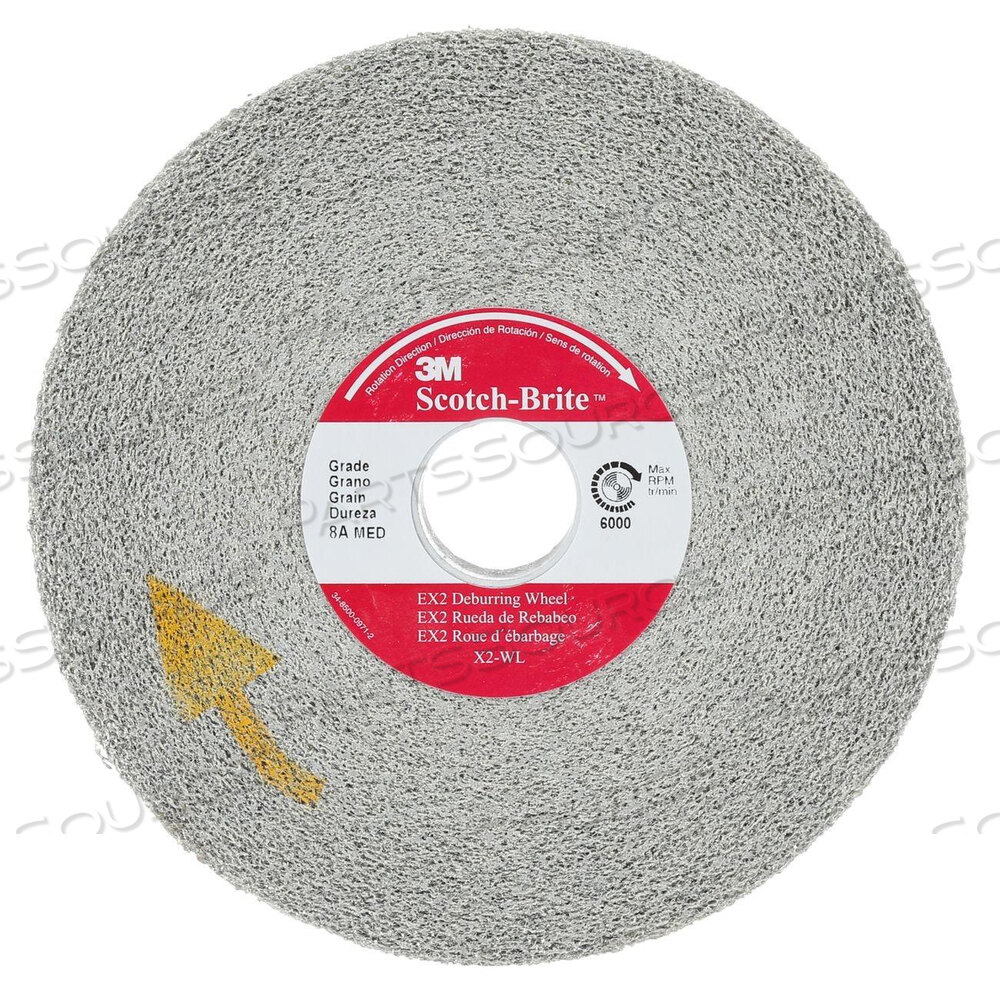 OEM#: 70103095137010309513 SCOTCH-BRITE™ X2-WL WHEEL, CONVOLUTE/DEBURRING, 10 INCH DIA by 3M Consumer