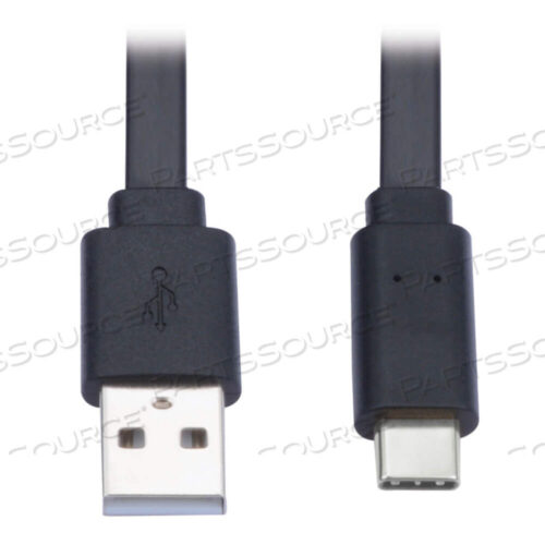 OEM#: U038-006-FLUSB-A TO USB C CABLE FLAT USB 2.0 M/M THUNDERBOLT 3 BLACK 6FT by Tripp Lite