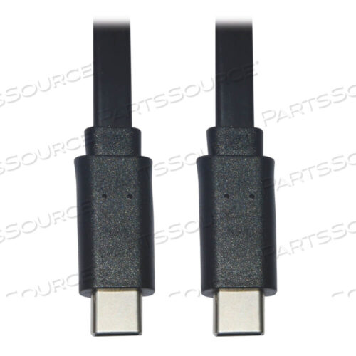 OEM#: U040-006-C-FLUSB C TO USB C CABLE FLAT USB 2.0 M/M THUNDERBOLT 3 BLACK 6FT by Tripp Lite