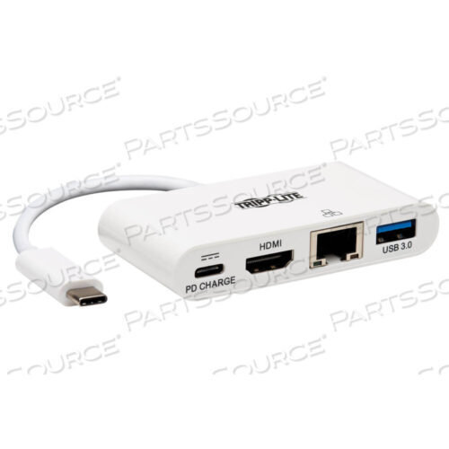 OEM#: U444-06N-H4GU-C4K DOCK WITH CHARGING AND ETHERNET, USB C/4K HDMI/USB A/PD CHARGING, WHITE by Tripp Lite