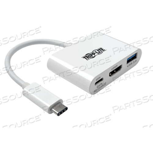 OEM#: U444-06N-H4U-CUSB 3.1 GEN 1 USB-C TO HDMI 4K ADAPTER, USB-A/USB-C PD CHARGING PORTS, 3, WHITE by Tripp Lite
