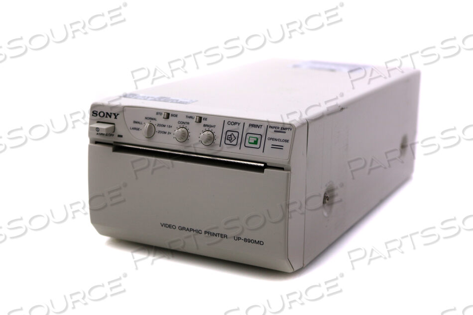 Replaces Sony Electronics UP890MDVIDEO GRAPHIC PRINTER, BLACK, WHITE, 100 TO 240 VAC, 50/60 HZ, 508 X 1024 RESOLUTION, 4 SEC STANDARD MODE, 7 SEC SIDE MODE PRINTING, MEETS UL