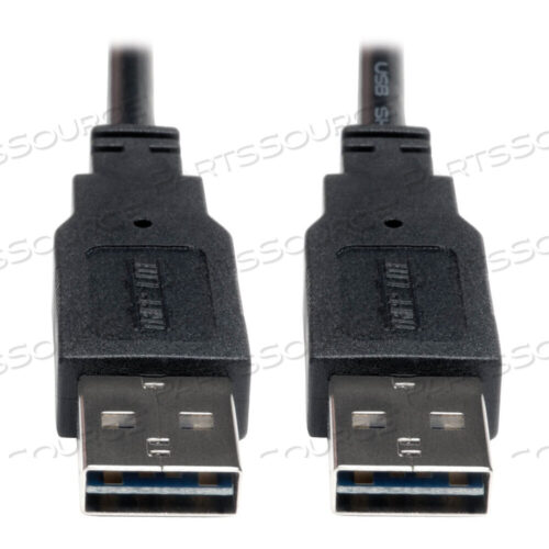 OEM#: UR020-0066FT USB 2.0 A MALE - A MALE UNIVERSAL CABLE - BLACK by Tripp Lite