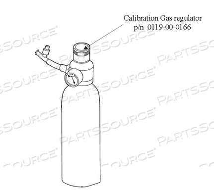 Replaces Mindray North America 0119-00-0166CALIBRATION DUAL GAUGE GAS REGULATOR VALVE