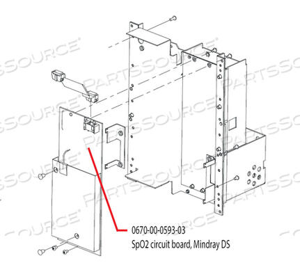 Replaces Mindray North America 0670-00-0593-03SPO2 CIRCUIT BOARD, DATASCOPE