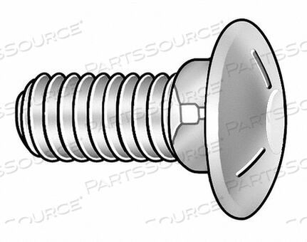 OEM#: U08307.031.0500CARRIAGE BOLT HDG 5/16-18X5 L PK50 by Fabory