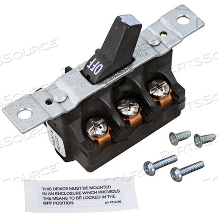 Replaces Hobart Corporation 00-087711-138-1MANUAL MOTOR CONTROLLER TOGGLE SWITCH