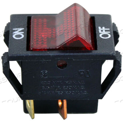 Replaces Hobart Corporation 00-819871-00002SWITCH, ON/OFF BLACK ROCKER W/ LIGHT