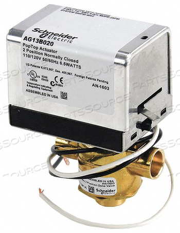 OEM#: VT3213G13B020120V 1/2SWT 3-WAY VALVE by Schneider Electric