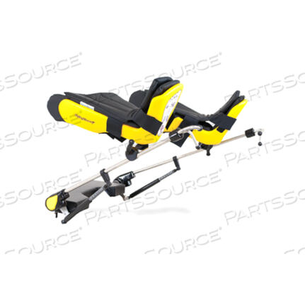 Replaces Birkova Products LS-3000-SRREFURBISHED YELLOFIN LIFT ASSIST LEG-HOLDER SYSTEM DYNAMICALLY ADJUSTED AND TESTED. THIS PAIR OF PNEUMATIC LIFT ASSIST LEGHOLDERS IS A FLOATING BOOT STYLE UNLESS NOTED OTHERWISE. ACCOMMODATES PATIENT WEIGHTS UP TO 350 LBS. NEW PADS AND CLAMPS INCLUDED