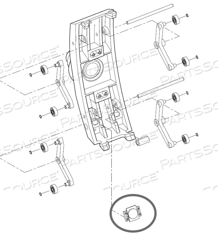 OEM#: 0087670701FOLLOWER C-ROTATION CAMERA BRAKE by OEC Medical Systems (GE Healthcare)